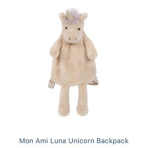 Luna Unicorn Backpack - Cream